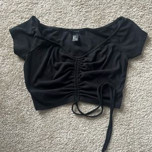 F21 Ruched Crop Top